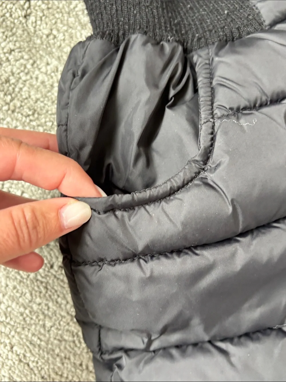 Kids Black Quilted Puffer Pull on Snow Pants - Insulated
